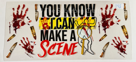 UV DTF Crime scene
