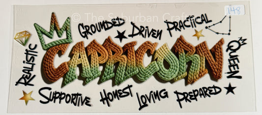 UV DTF Knit Capricorn