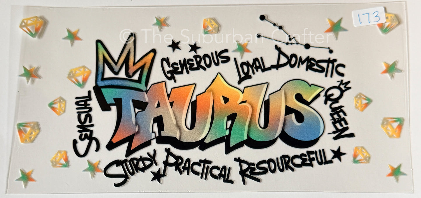 UV DTF Graffiti Taurus