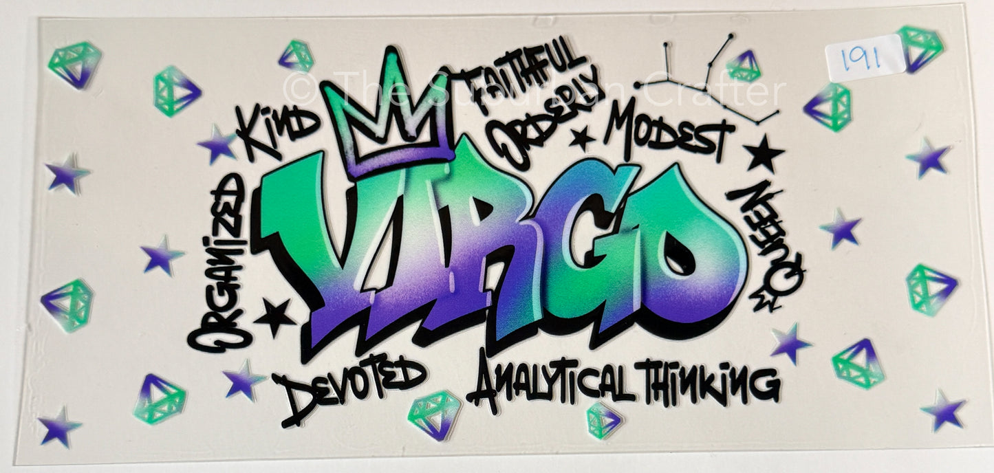 UV DTF Graffiti Virgo