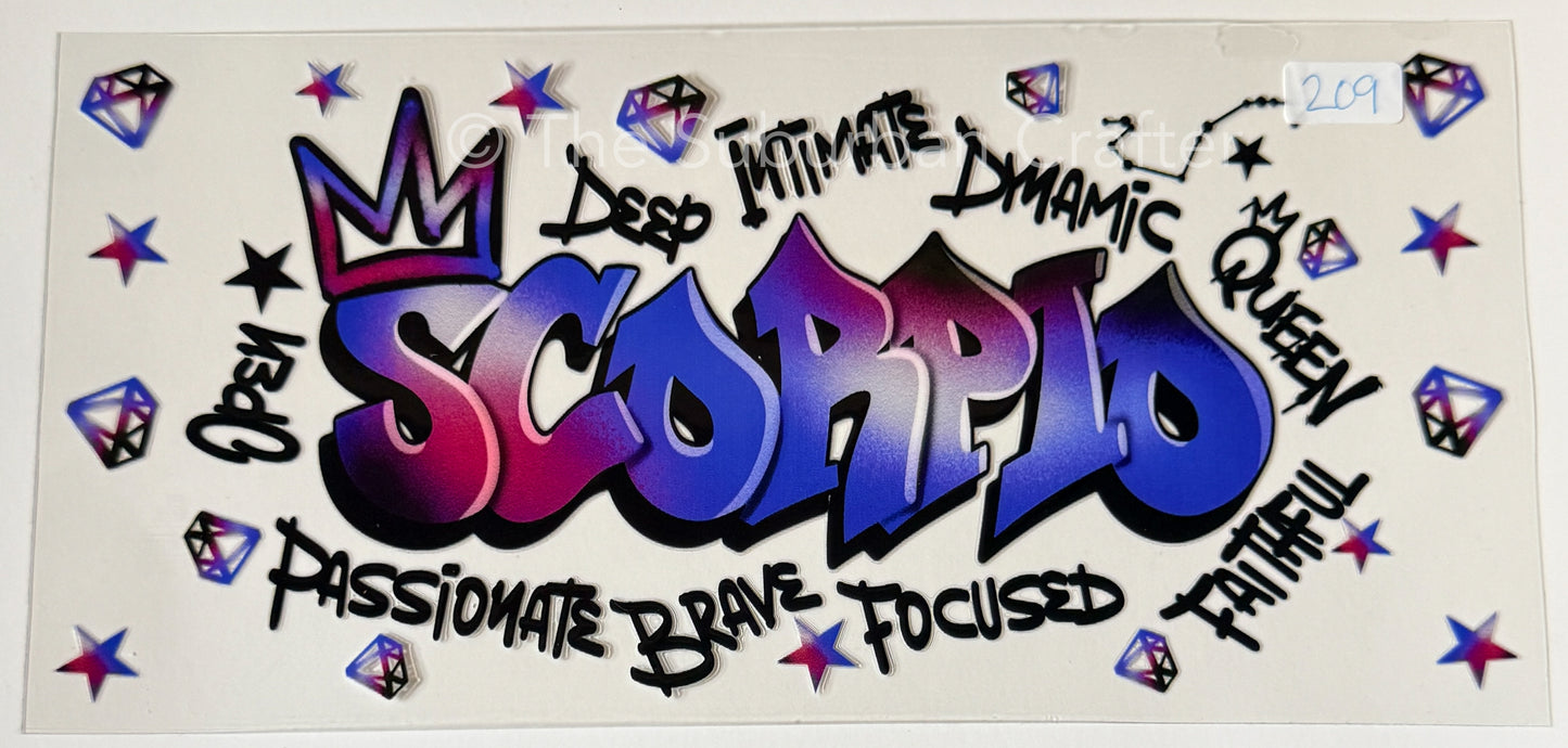 UV DTF Graffiti Scorpio