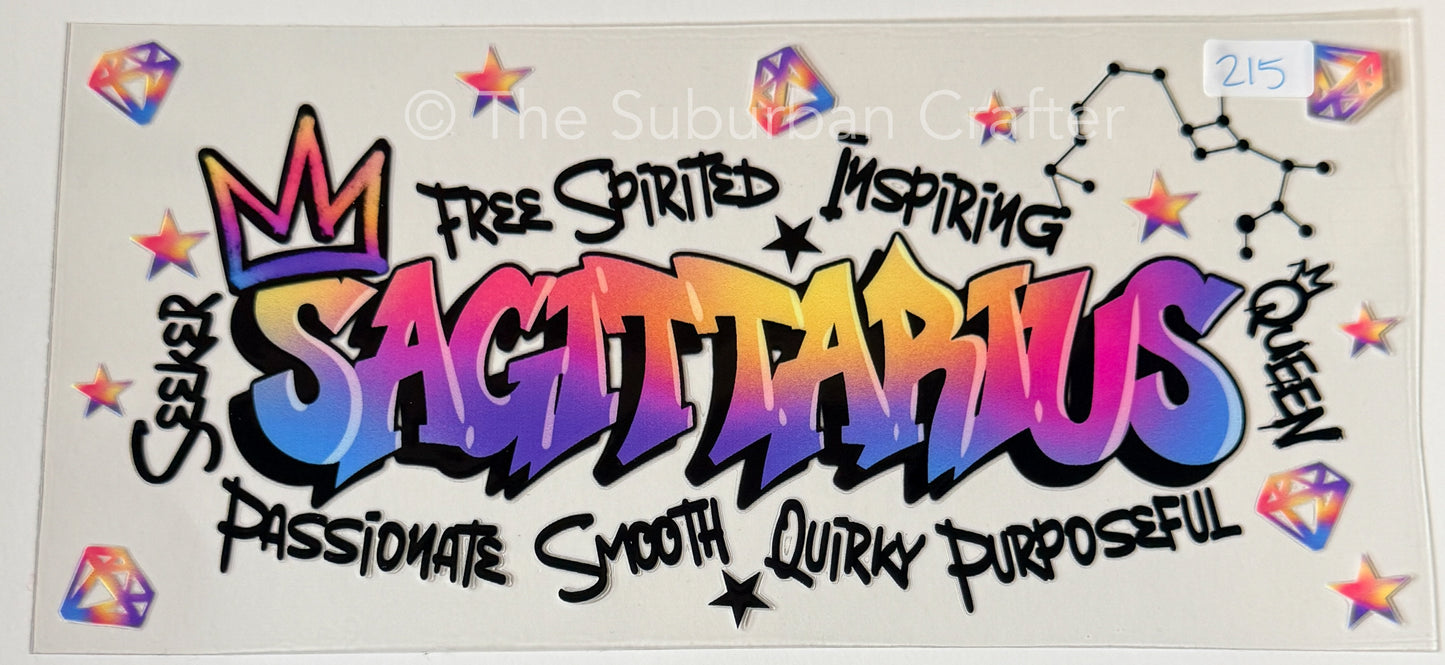 UV DTF Graffiti Sagittarius