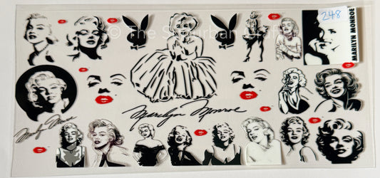UV DTF Black and white Marilyn