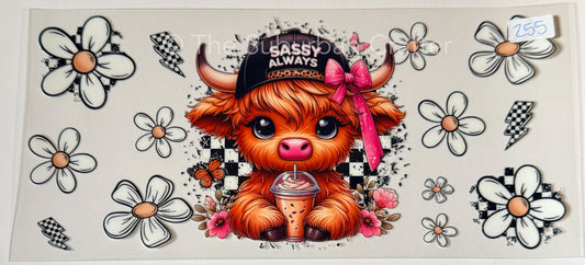 UV DTF Cow sassy always