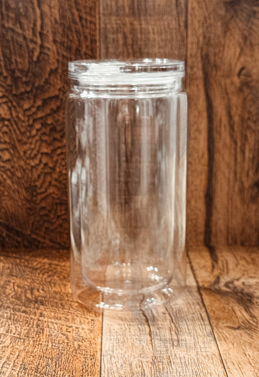 16oz Acrylic Snowglobe Tumbler