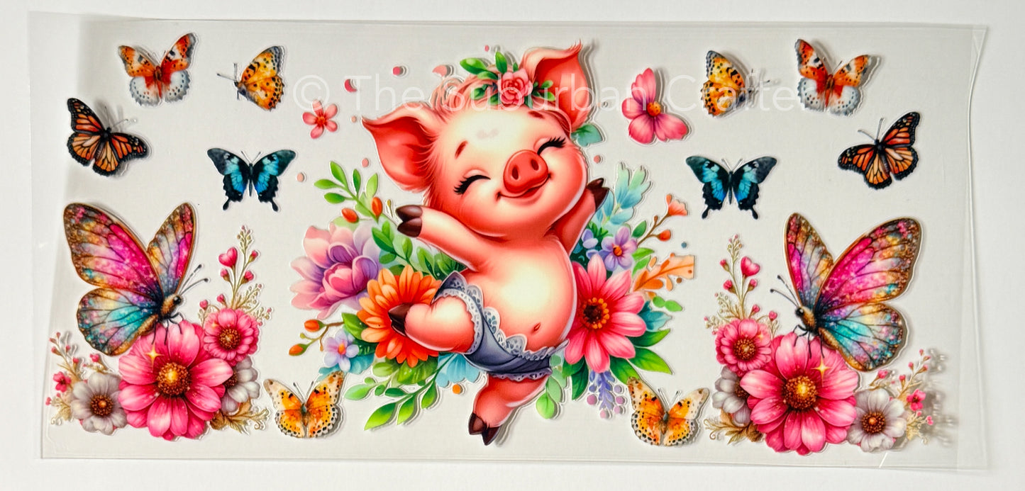 UV DTF Happy pig