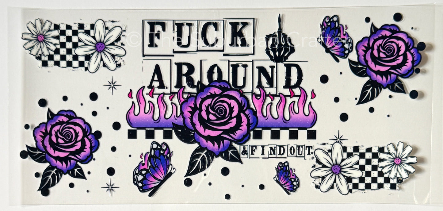 UV DTF FAFO purple
