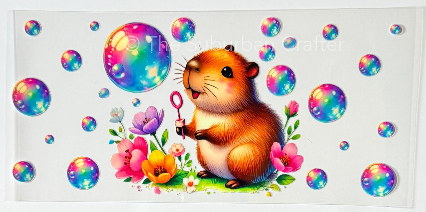 UV DTF Hamster bubbles