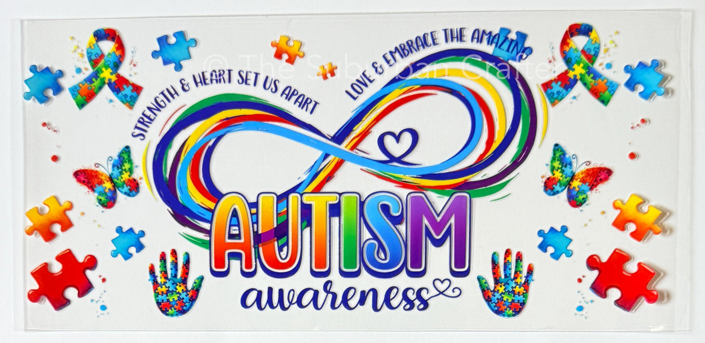 UV DTF Autism awareness