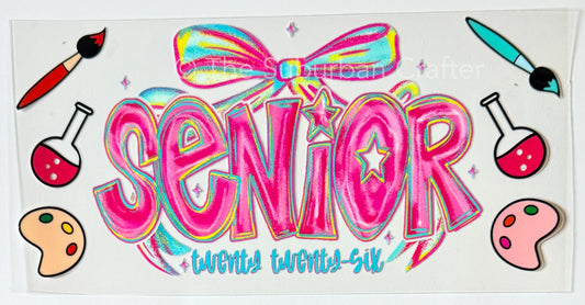 UV DTF Senior 2026 pink