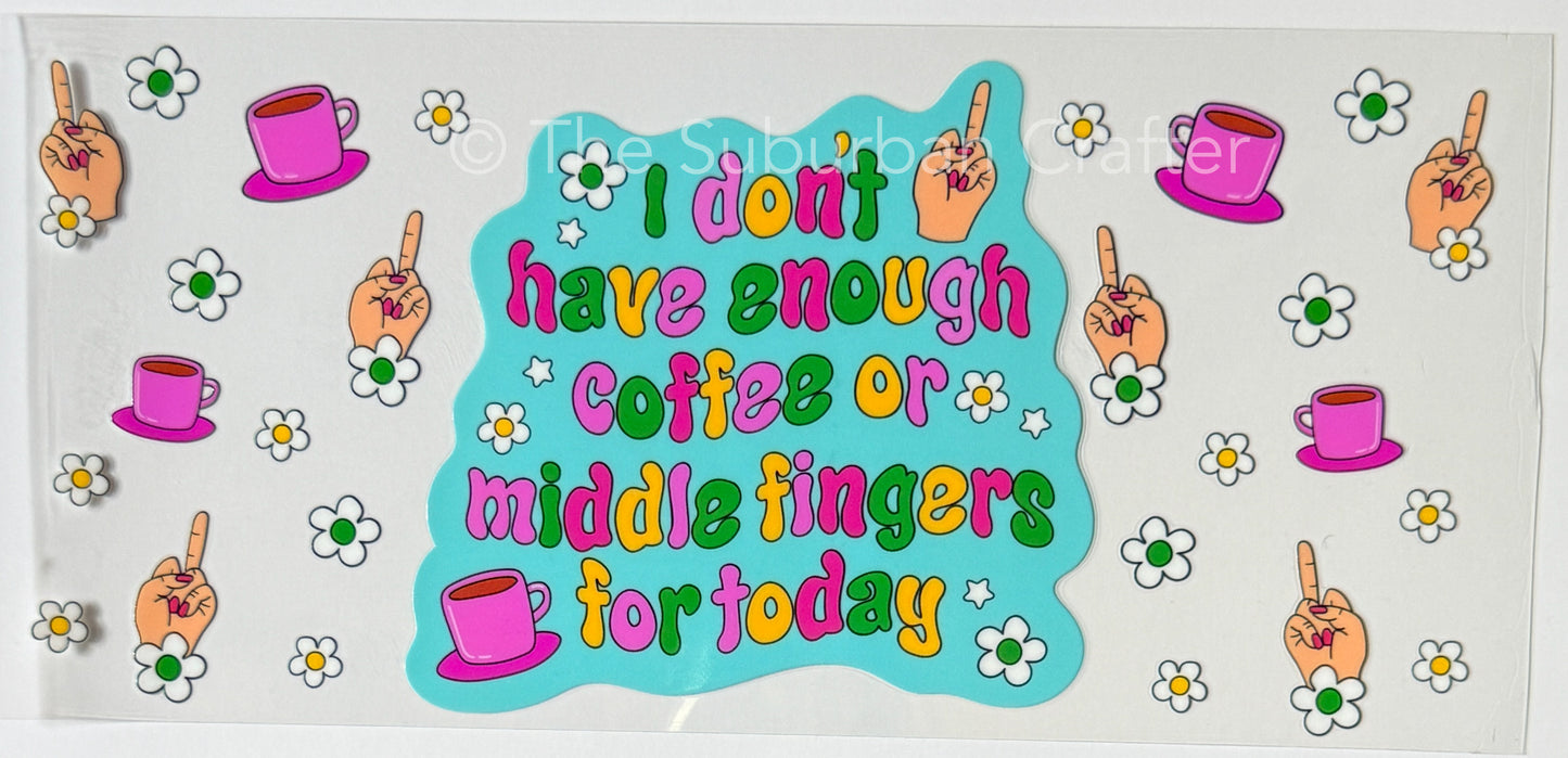 UV DTF Middle fingers