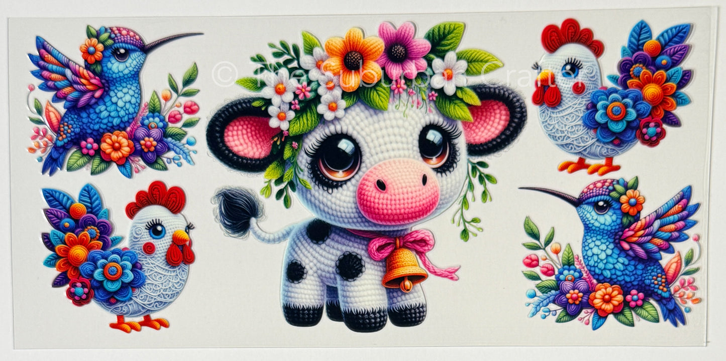 UV DTF Knit animals