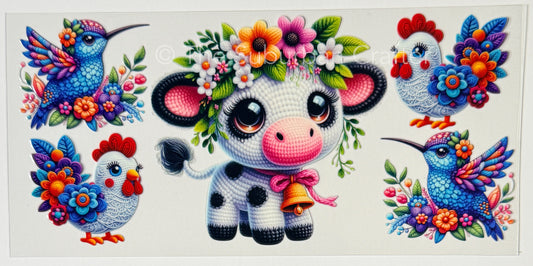UV DTF Knit animals