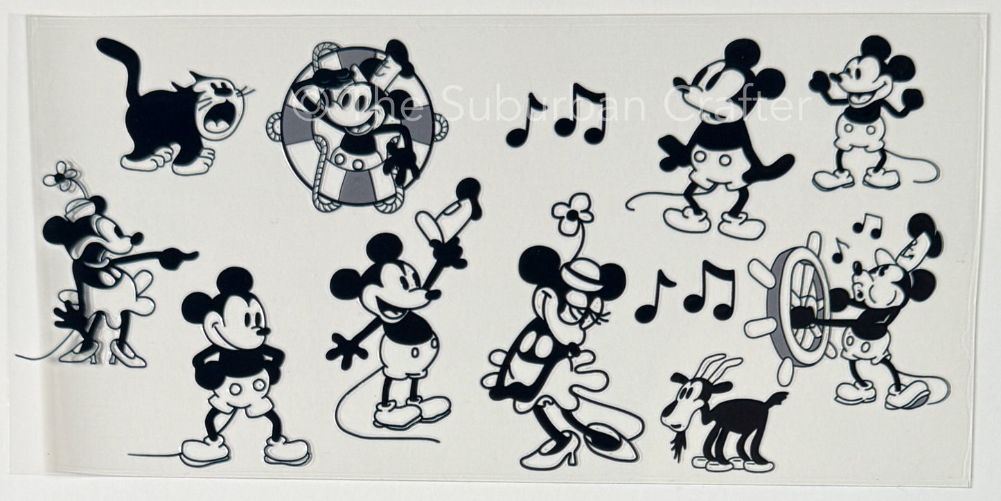 UV DTF Old school mouse