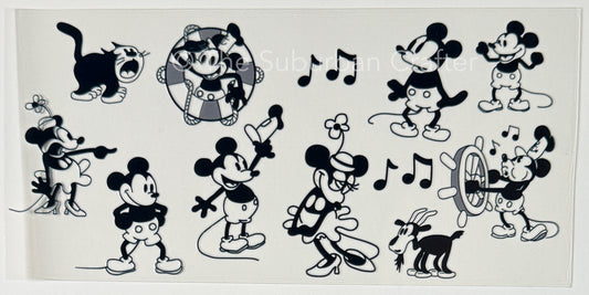 UV DTF Old school mouse