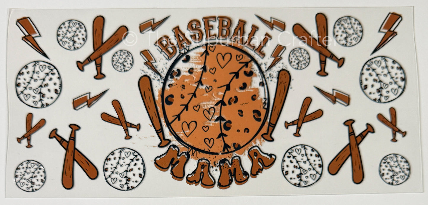 UV DTF Baseball mama