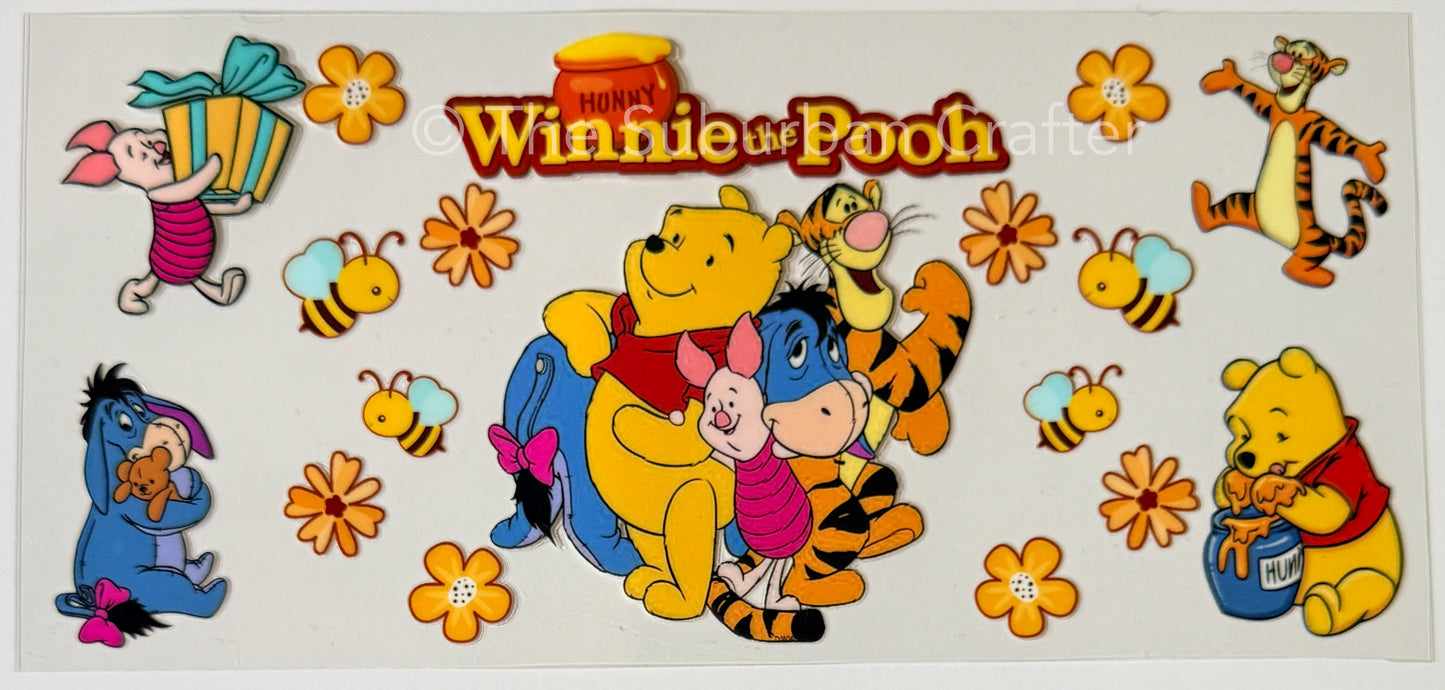 UV DTF Pooh and friends