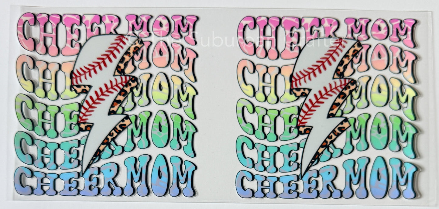 UV DTF Baseball cheer mom