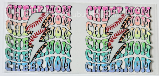 UV DTF Baseball cheer mom