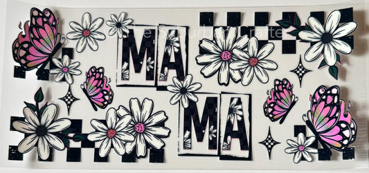 UV DTF Mama black and white