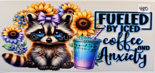 UV DTF Raccoon