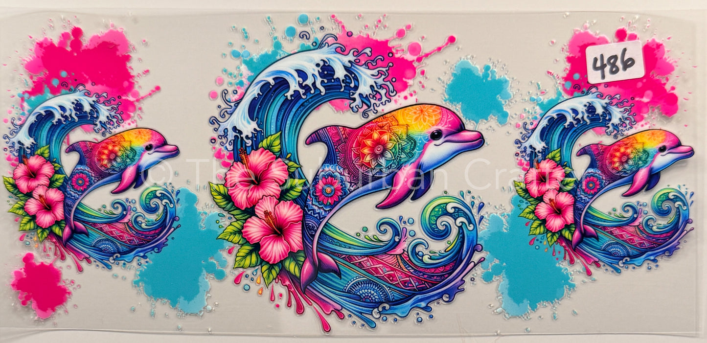 UV DTF LF Style dolphin
