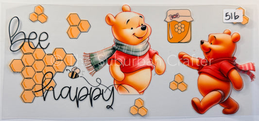 UV DTF Winnie bee happy