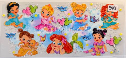 UV DTF Princess babies