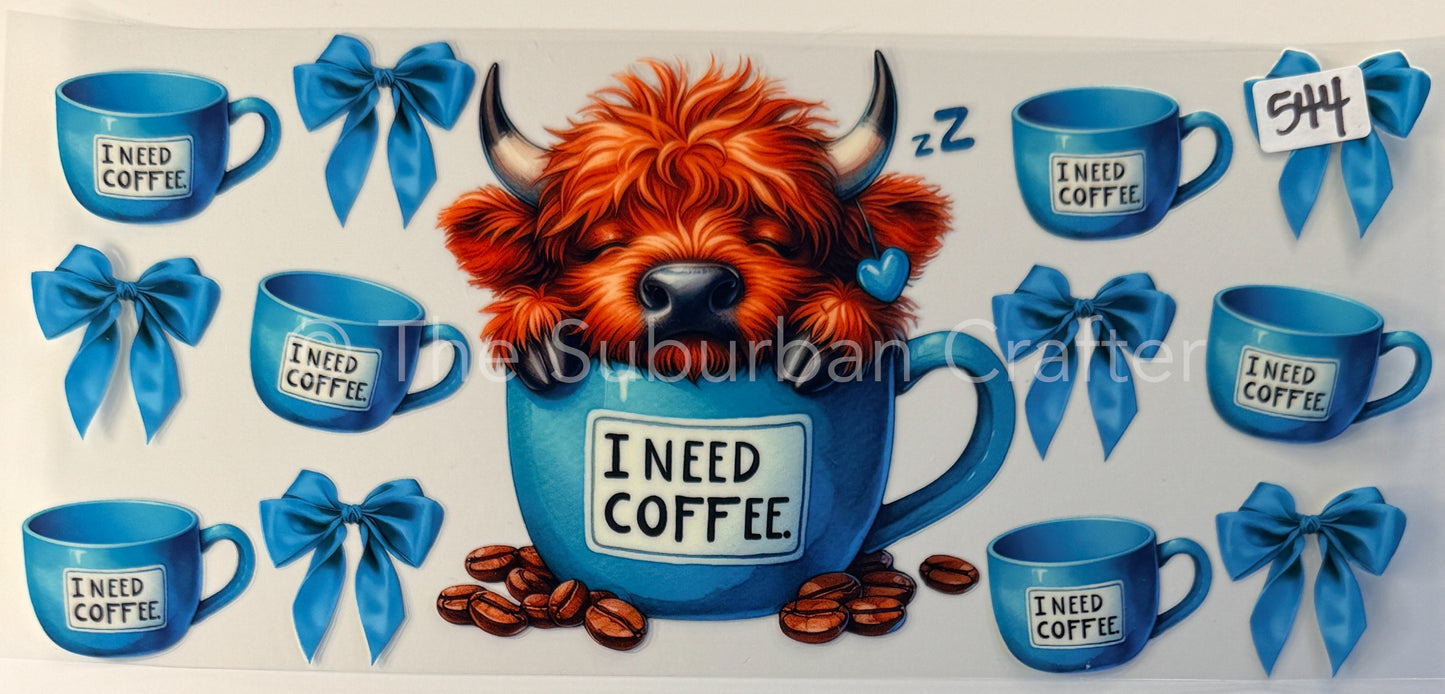 UV DTF Sleeping cow