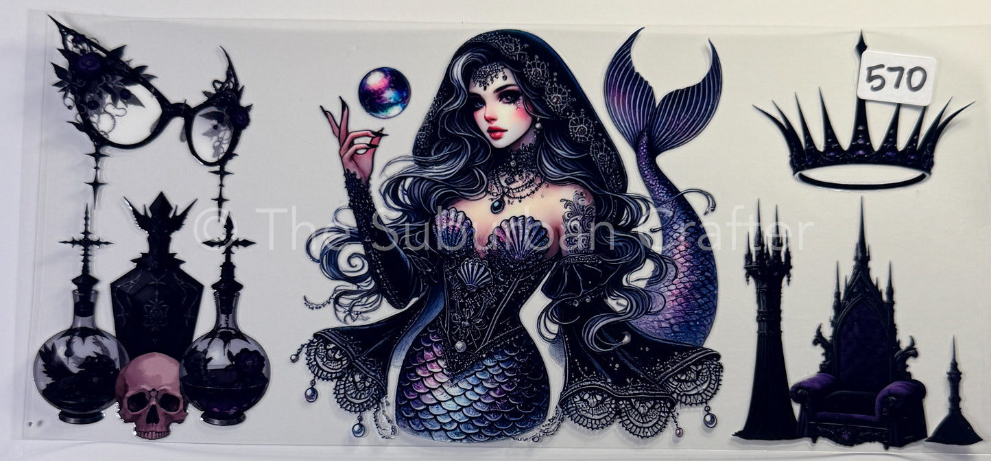 UV DTF Dark mermaid