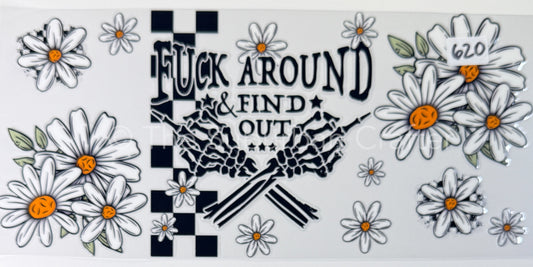 UV DTF FAFO daisy