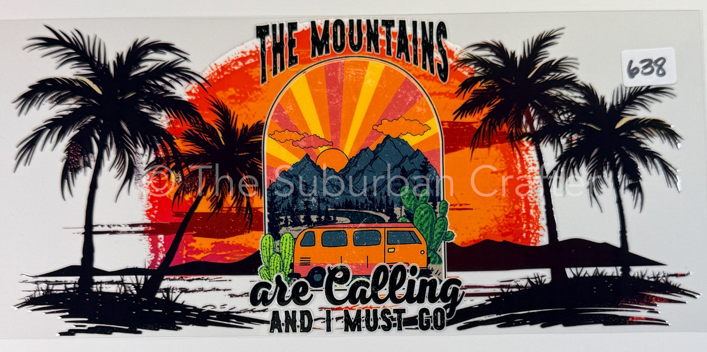 UV DTF The mountains are calling