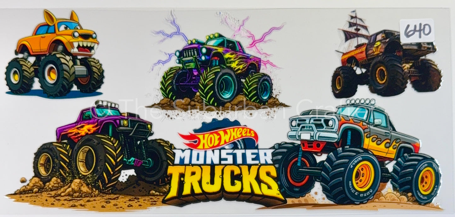 UV DTF Monster trucks 1