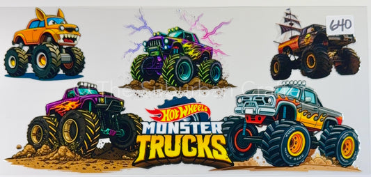 UV DTF Monster trucks 1