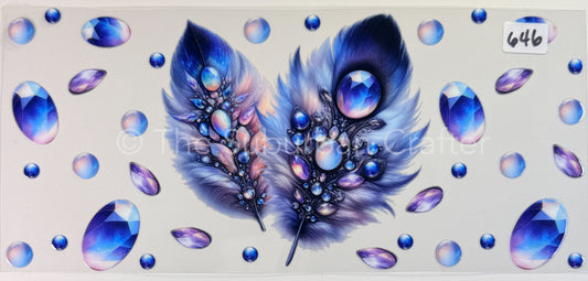 UV DTF Feathers and gems