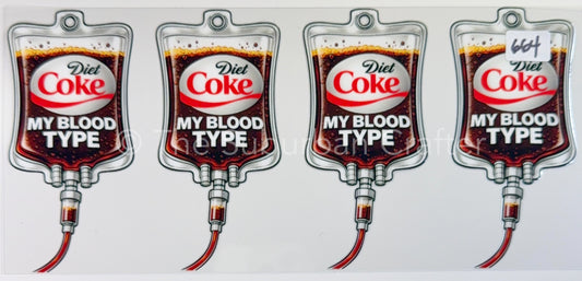 UV DTF Blood type diet coke