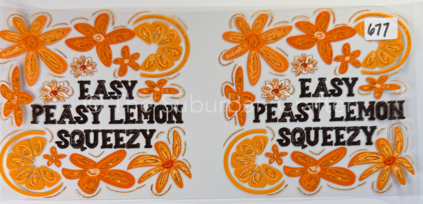 UV DTF Easy peasy squeezy in orange