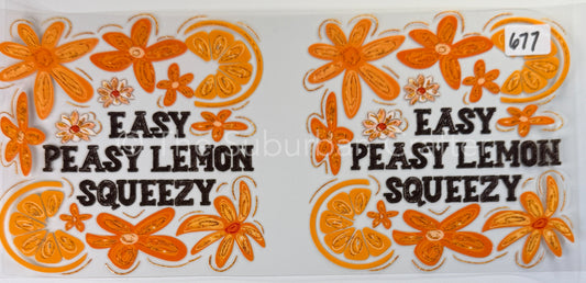 UV DTF Easy peasy squeezy in orange