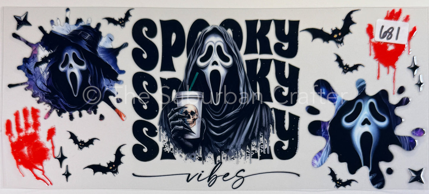 UV DTF Spooky vibes Ghostface