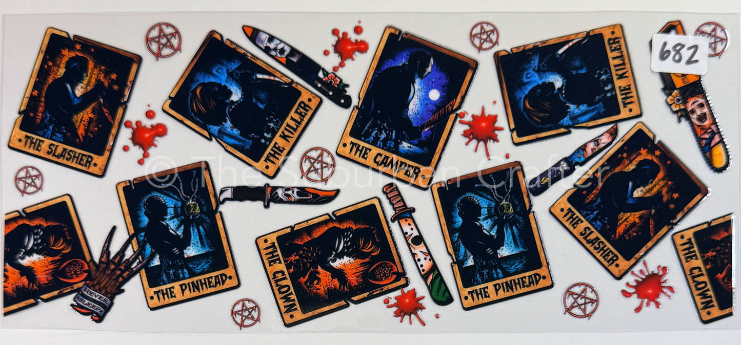UV DTF Spooky tarot cards