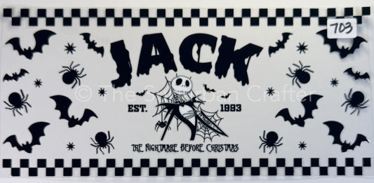 UV DTF Jack black and white