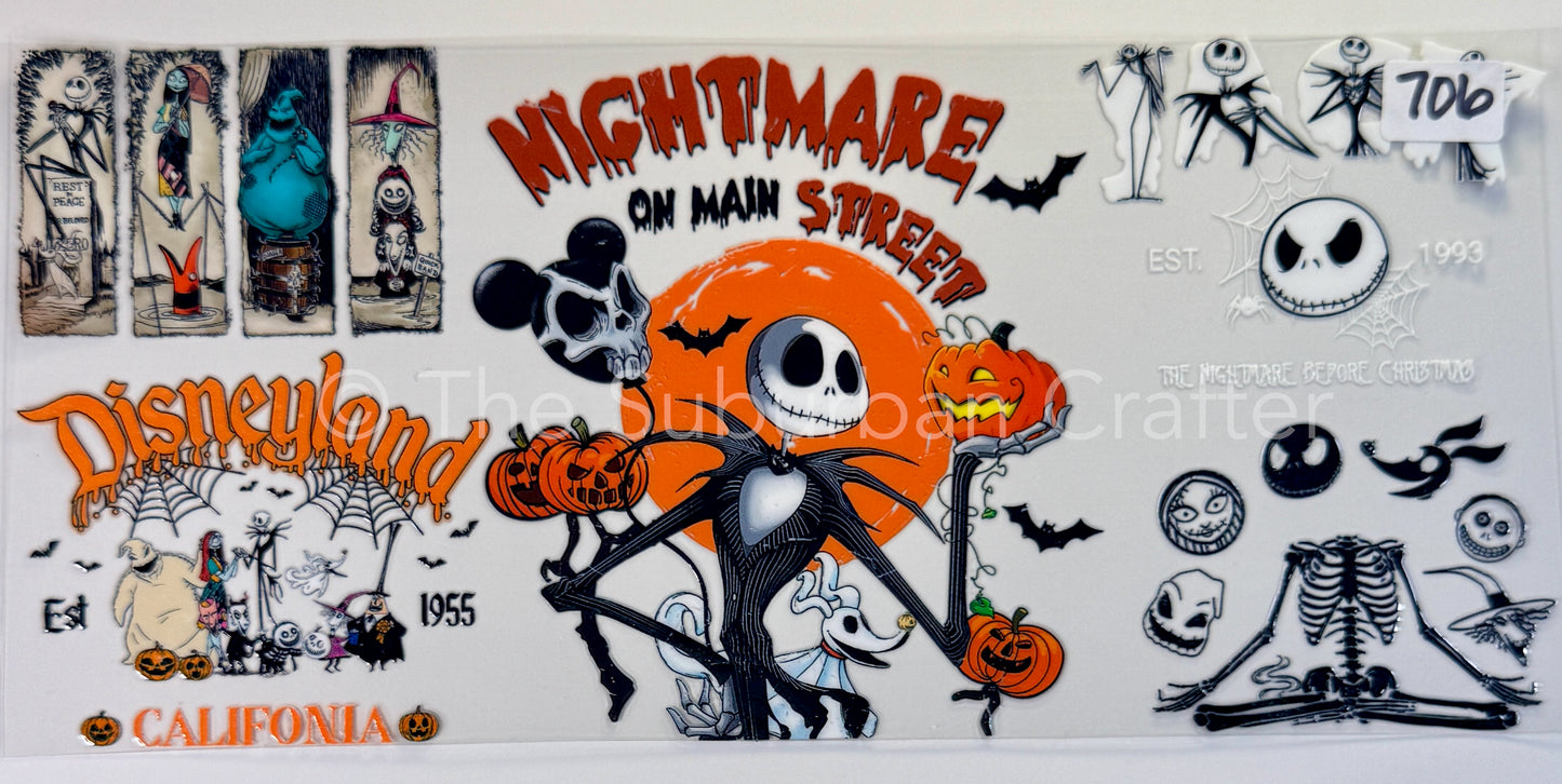 UV DTF Nightmare on main street w/ friends