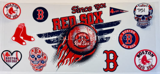 UV DTF Red Sox