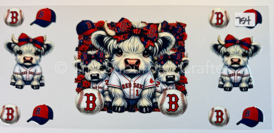 UV DTF Cows Red Sox