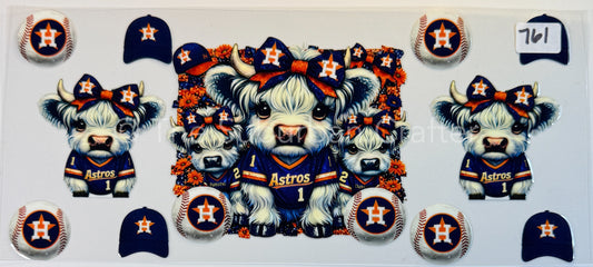 UV DTF Cows Astros