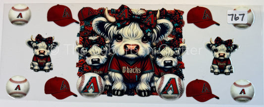 UV DTF Cows Diamondbacks