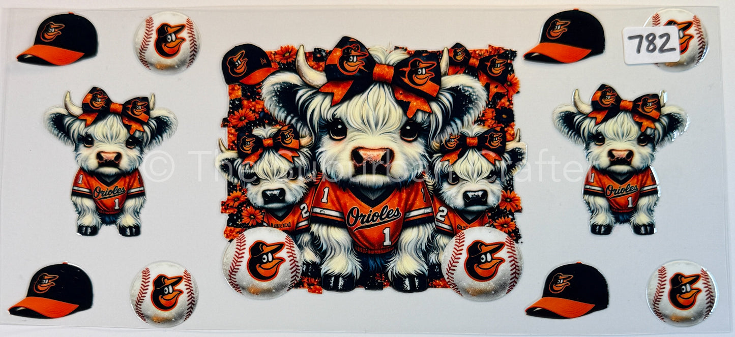 UV DTF Cows Orioles