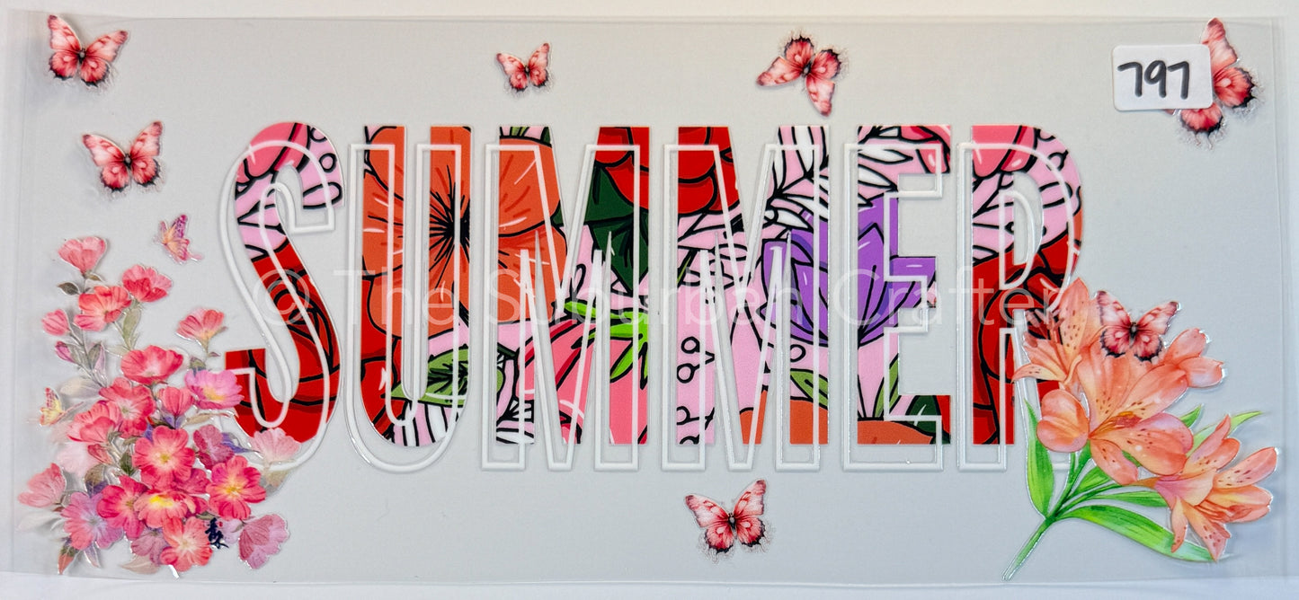 UV DTF Summer floral