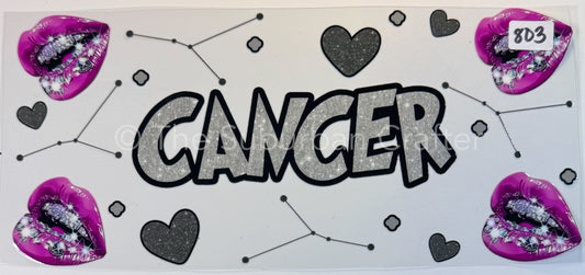 UV DTF Blingy Cancer