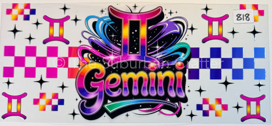 UV DTF Colorful Gemini